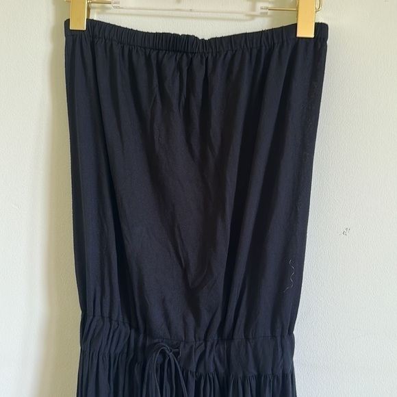 Haute Hippie Strapless Black Jumpsuit Harem Pants - Picture 2 of 9